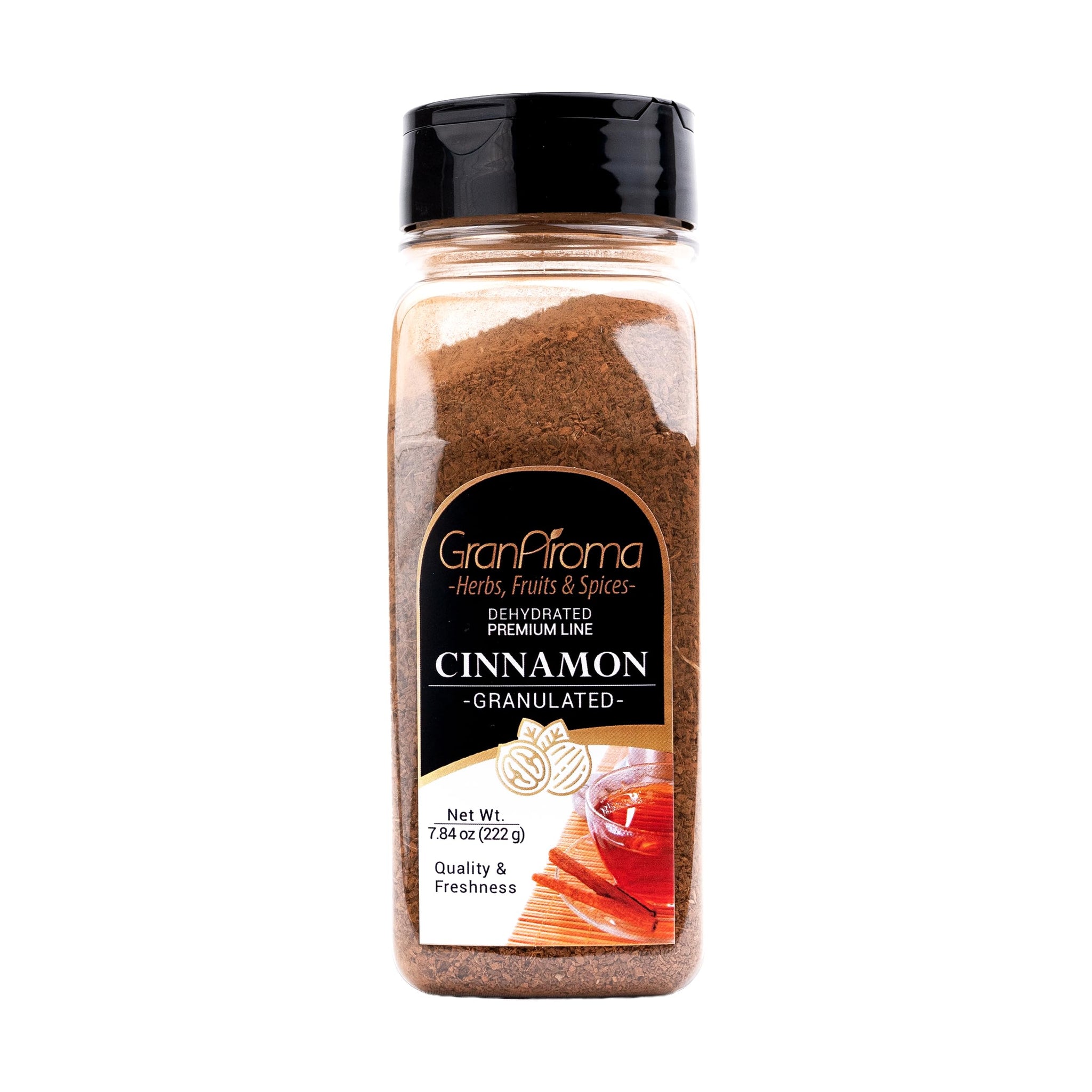 GranAroma Cinnamon Tea Cut, Aromatic, Freshly Sourced, All-Natural Spices for Soothing Herbal Tea - Perfect for Brewing or Blending (7.84 Ounce)