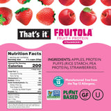 That’s it. Fruitola Fruit Granola - Strawberry, 12g Plant-Based Protein, 5g Fiber from Fruit, 100% Real Fruits, Only 4 Ingredients, Zero Added Sugar