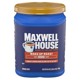 Maxwell House Ground Coffee, Kosher, 1 Canister, for Mornings and Afternoon Pick-Me-Ups, Wake Up Roast, Medium Roast, 40.4 oz