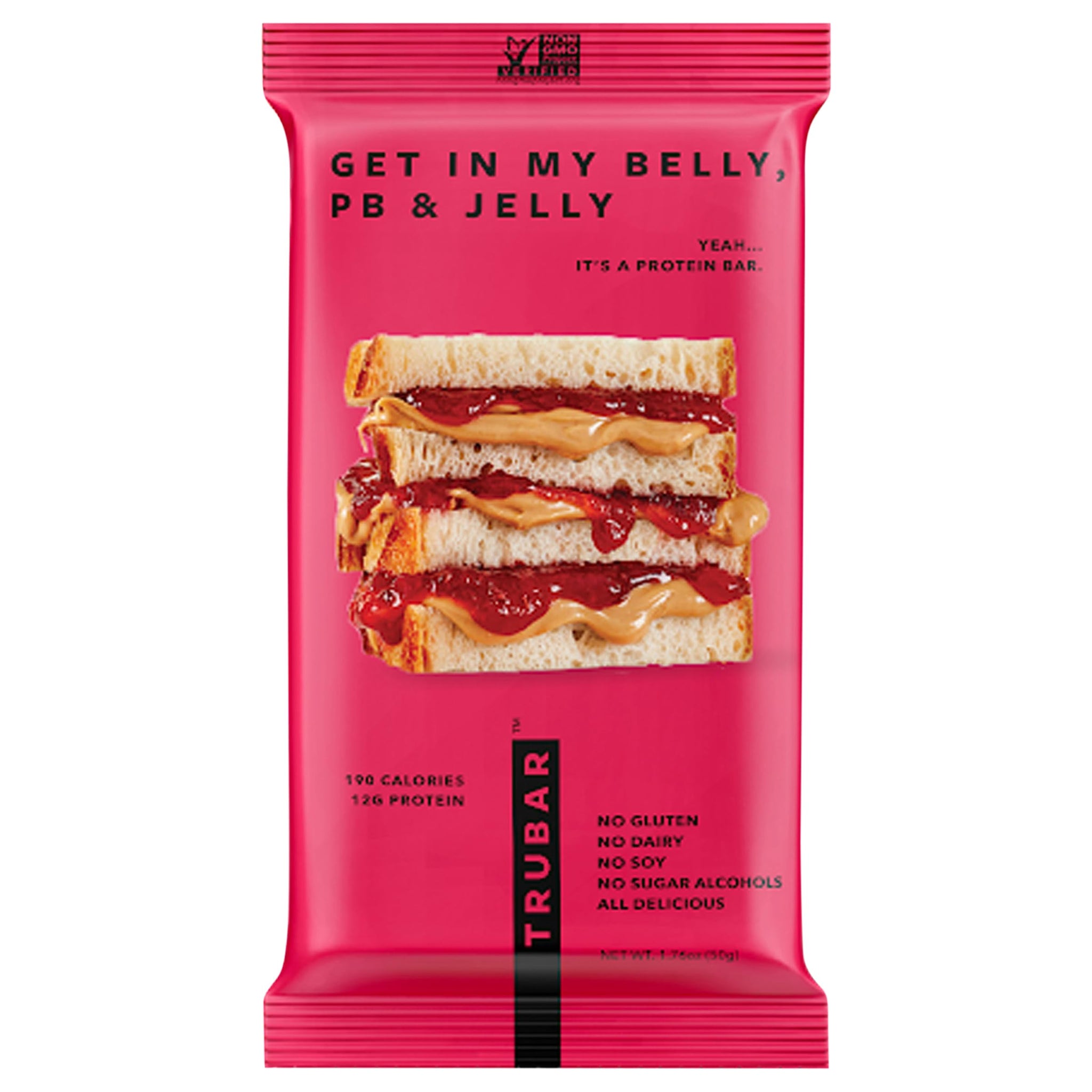 TruBar Get In My Belly Pb & Jelly Protein Bar, 50 GR
