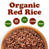 Food to Live Organic Red Rice, 8 Pounds - Non-GMO, Whole Grain Variety, Non-Sticky, Vegan, Kosher. Source of Protein. Rich in Antioxidants. Great as Side Dish. Perfect for Pilafs, Stir-Fries