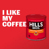 Hills Bros High Yield Ground Coffee, Medium Roast, 23 Oz. Can (Pack of 6) - Full-Bodied Rich Coffee Taste, Balanced for Optimum Caffeine