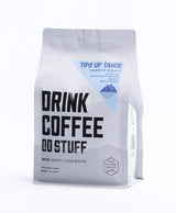 DRINK COFFEE DO STUFF, Tips Up Tahoe, Blend, Whole Bean, French Roast, Sweet, Chocolate, Caffeine, Organic, Lake Tahoe Coffee
