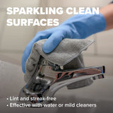 Pinnacle Mercantile Microfiber Cleaning Cloths Extra Large 16x16in Pack of 48 Highly Absorbent Lint Free Streak Free Non-Abrasive Clean Wet or Dry
