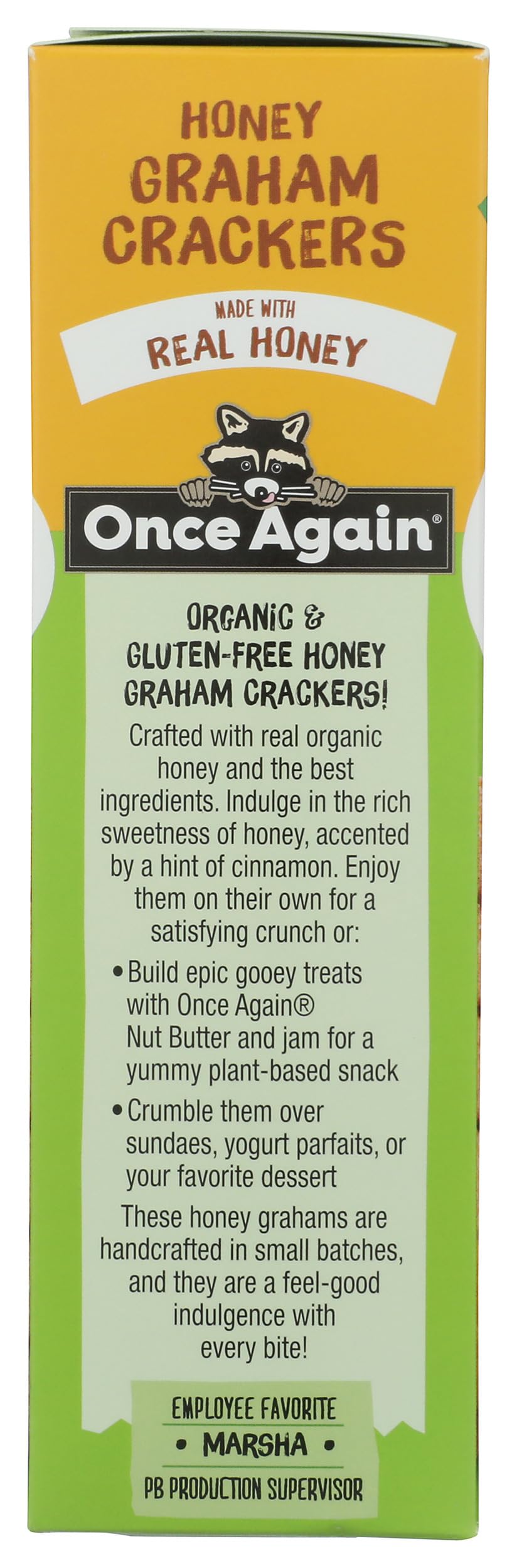 Once Again Organic Honey Graham Crackers, 7.93 OZ