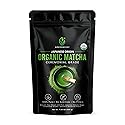 GreenMissy Organic Matcha Powder 7.05 OZ (200 g) - Premium Ceremonial Grade, Authentic Japanese Matcha Green Tea, 100% Pure Matcha for Tea, Smoothies