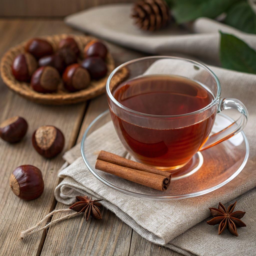 Osulloc Marron Glacé Black Tea, Roasted Chestnut Flavored, Sweet & Elegant Black Tea, Iced tea bags, Premium Tea Bags from Jeju Island, 20 count