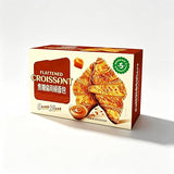 Korean Flat Croissant Snack - Crispy & Buttery Caramel Dessert Bites, Individually Wrapped, Perfect for Holiday Parties & Shareable Treats, 3.81 oz
