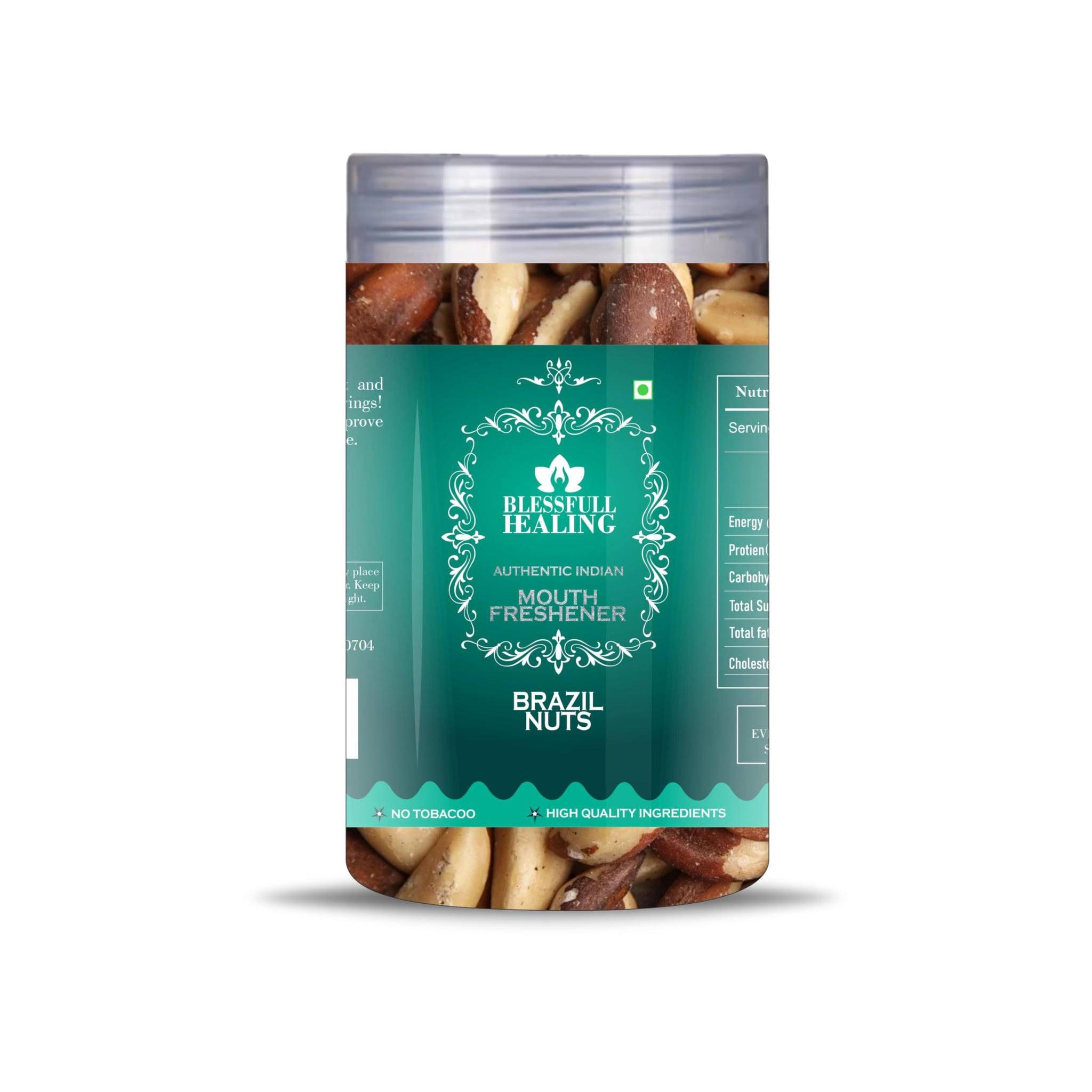 Blessfull Healing Brazil Nuts 5 Oz(Ounce) Airtight Container With Spoon