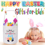 Personalized Easter Basket, Touber Easter Bunny Basket Bags Custom Easter Basket Easter Baskets for Kids Personalized Easter Gifts for Kids Easter Egg