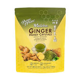 Prince of Peace Instant Ginger Honey Crystals with Matcha, 60 Sachets - Instant Hot or Cold Beverage that Soothes Throat - Easy to Brew - Drink Like a