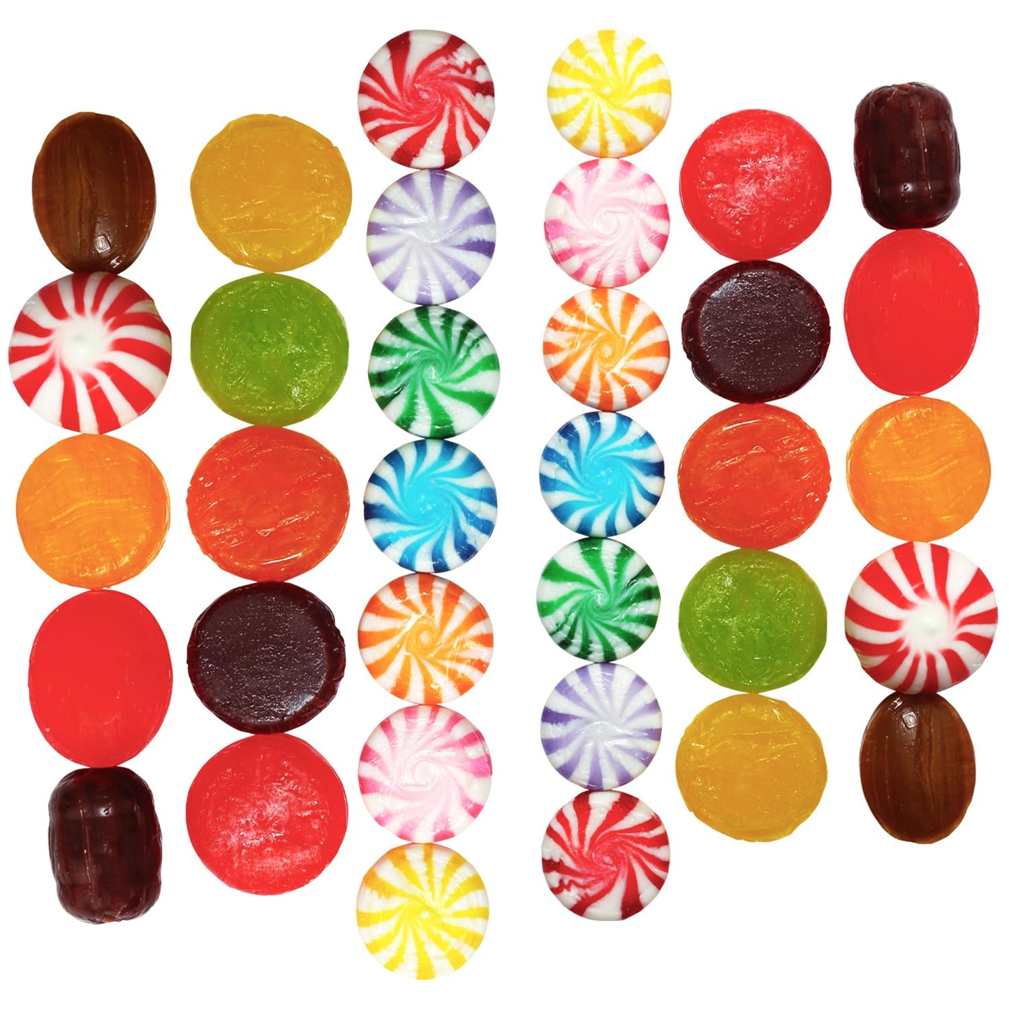 Lalees Bulk Hard Candy - 4 Pounds Individually Wrapped Classic Mix - Approx 300 Pieces - Office Candy Variety Pack for Desk, Front Counter, Lobby