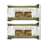 DeLallo Parchment Crackers, Flatbread Crackers with Crisp Light Texture, Made in Italy with Italian Olive Oil, Preservative Free, Non-GMO, Vegan, 2.65