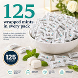 Stock Your Home Thank You Buttermints, Approx. 125 Count - Individually Wrapped Butter Mints, Soft Creamy Mint Candy, Kosher, Made in USA, Perfect