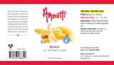 Amoretti - Banana Extract Oil Soluble 2 oz - Highly Concentrated & Perfect For Pastry or Savory applications, Preservative Free, Vegan, Kosher Pareve