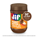 Jif Peanut Butter & Chocolate Flavored Spread, 15 Oz. Jar