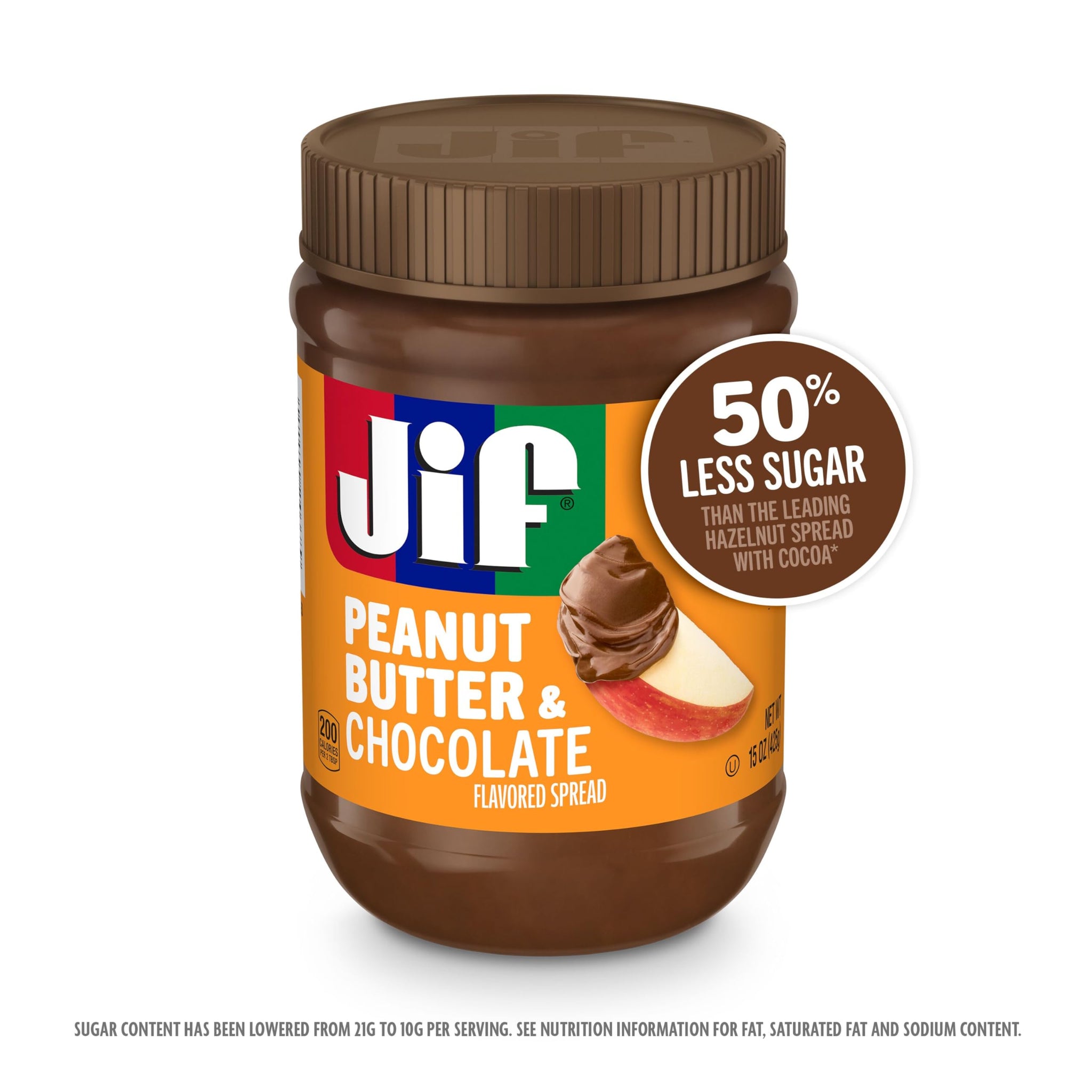 Jif Peanut Butter & Chocolate Flavored Spread, 15 Oz. Jar