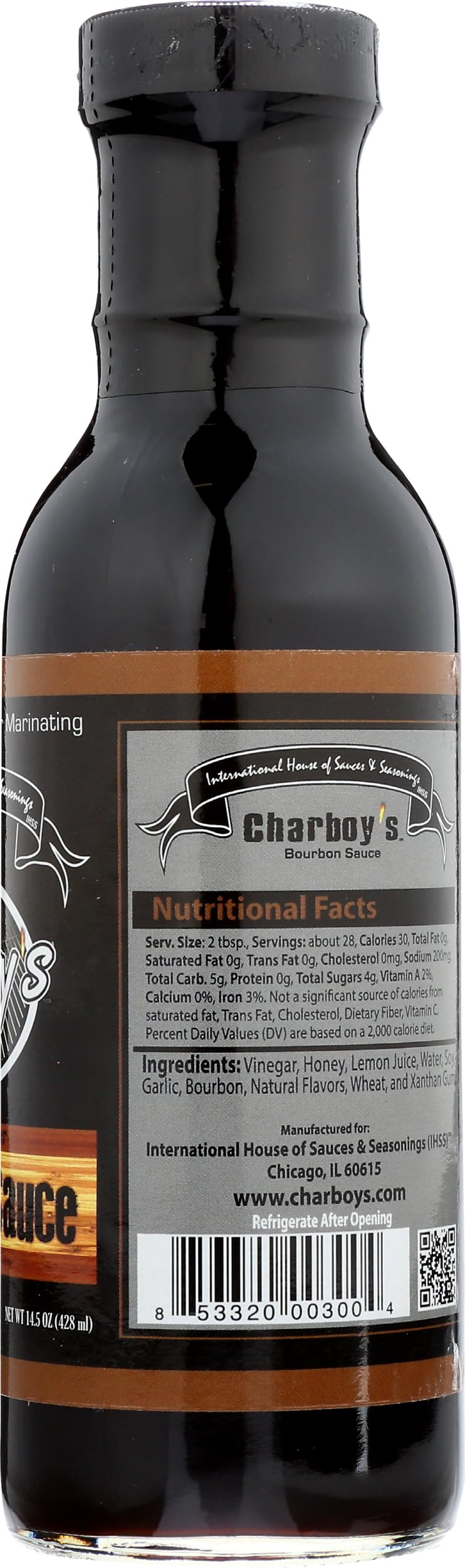 CHARBOYS Bourbon Sauce, 14.5 OZ