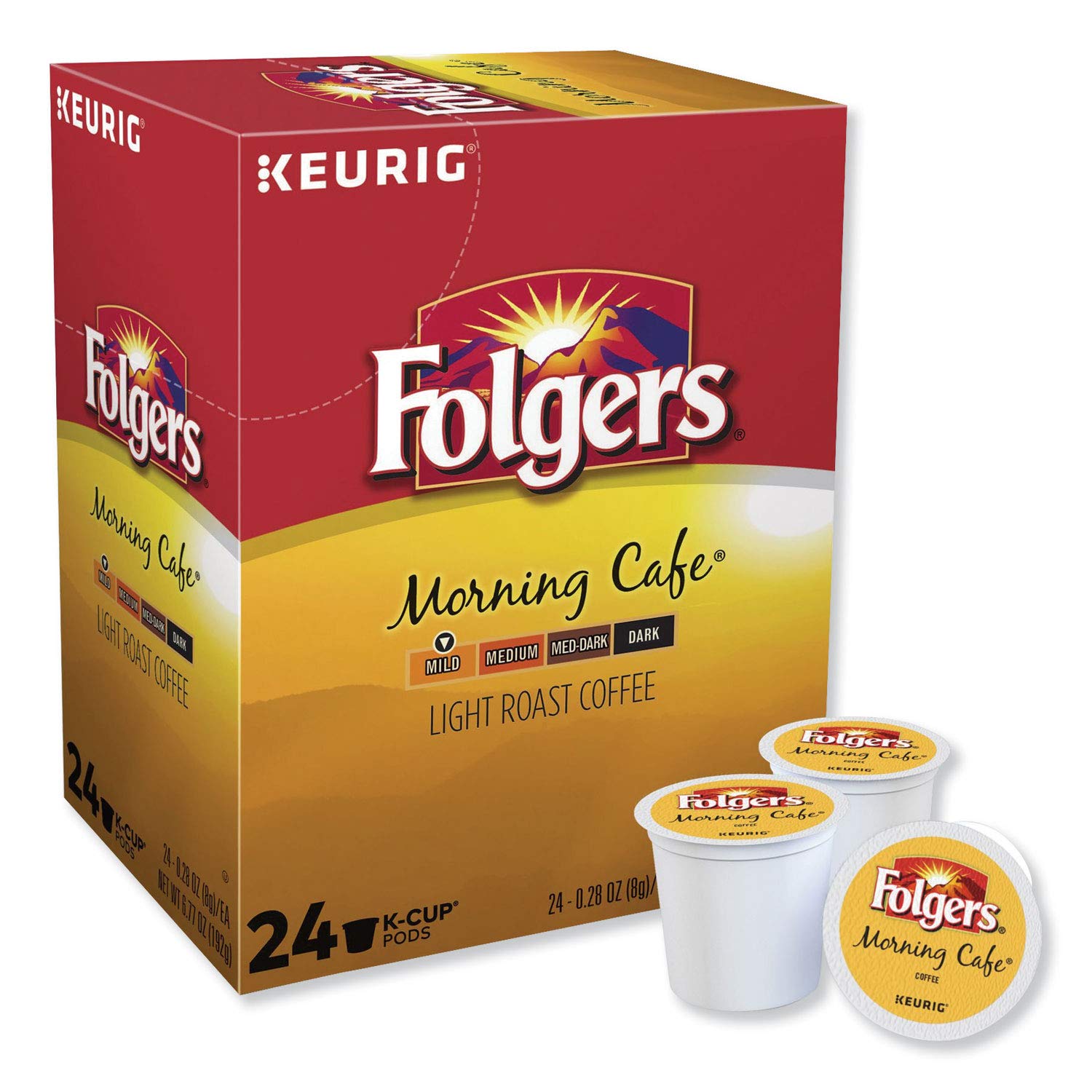 Folgers Morning Cafe K-cup for Keurig Brewers, 24 Count