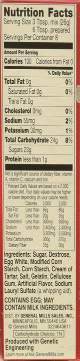 Betty Crocker Homestyle Fluffy White Frosting Mix, 7.2 Ounce (Pack of 6)