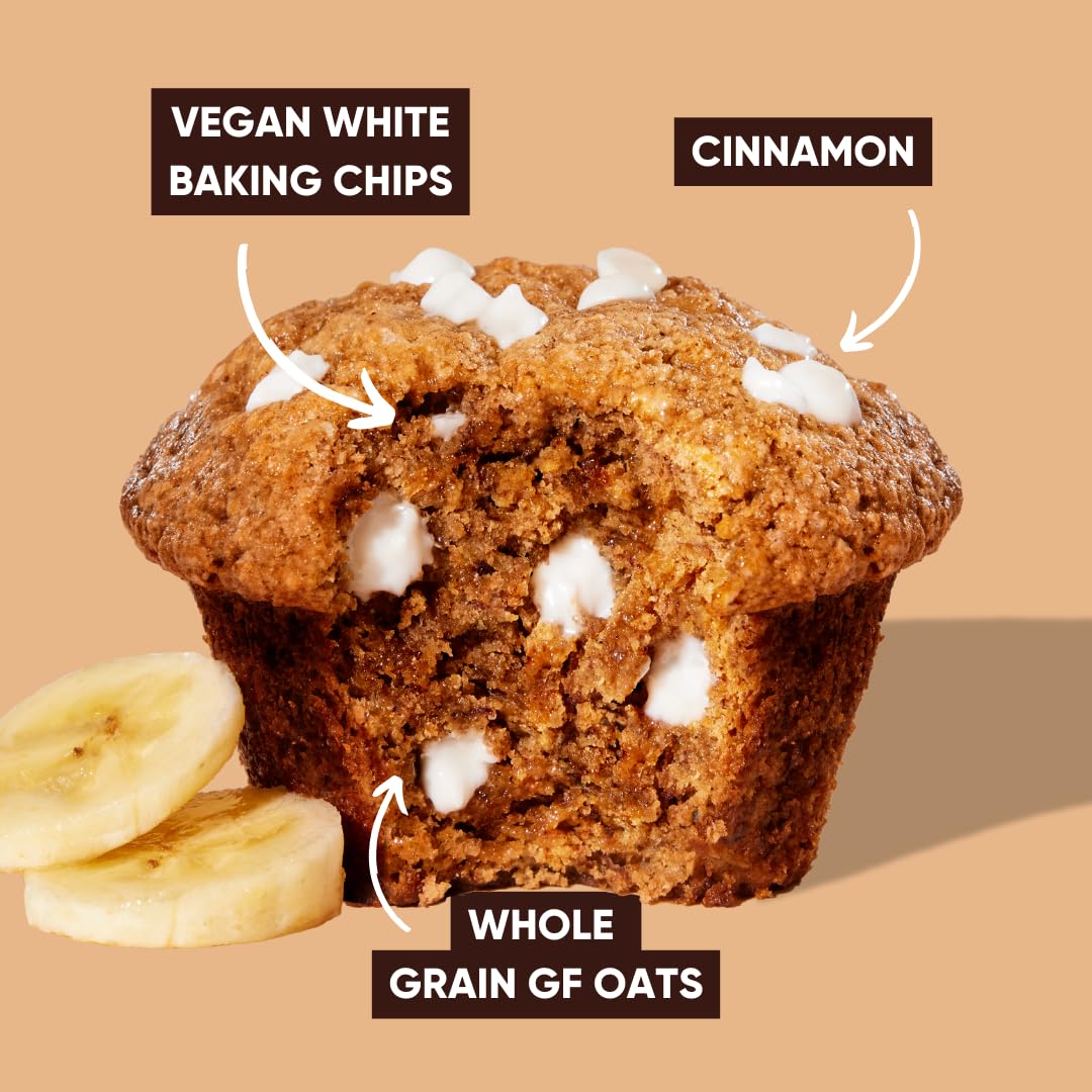GoNanas Cinnamon Roll Banana Bread Mix, Vegan, Gluten Free Healthy Snacks. Oat Flour Bread or Muffin Mix. Women Owned, US Ingredients, Dairy Free, Nut Free, Delicious Snacks (1 Pack)