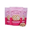 Brooklyn Brittle Lemon Cranberry Italian Cookie Brittle - Light, Crunchy & Refreshing Gourmet Snack - Sweet & Tart Baked Treats - Perfect for Tea