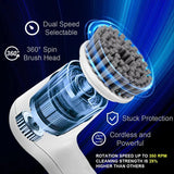 HFLYJPYW Electric Spin Scrubber - Shower Scrubber,Bathroom Scrubber Electric,for Cleaning Tub, Floor, Tile, Window, Sink, Kitchen Cleaning with 6