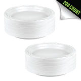 Blue Sky 241 100 Disposable Plastic Plates, 9-Inch, White (200 Count), 200 PACK