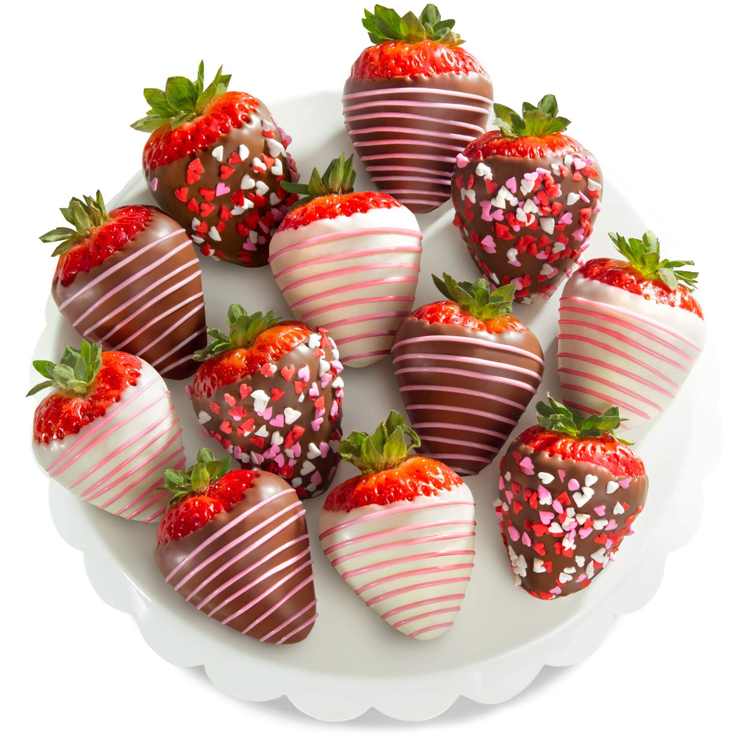 A Gift Inside The Original Love Berries Chocolate Dipped Strawberries Gift - 12 Berries for Mother's Day, Birthday, Thank You