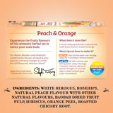 Twinings Peach & Orange Herbal Tea 2-Pack (20 Tea Bags Ea) - Naturally Caffeine-Free Sweet & Juicy Tea + Reusable Tea Bag Holder