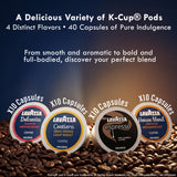 Lavazza K-Cup Coffee Pods Variety Bundle for Keurig Brewers - Light & Medium Roast, Single-Serve K-Cup Coffee Pods, 40 Count Assorted Flavors (10