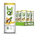 Superior Energy Electrolytes Drink Zero Calories - Energy Drink Zero Sugar - Pineapple Coconut Flavor, 90mg Natural Caffeine - Pack of 12 (12 fl oz