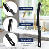 BOLVOA Crevice Cleaning Brush, Multi-Purpose Hard Bristle Brushes for Deep Cleaning Kitchen, Bathroom, Grout, Sink, Cup, Teapot, Bottle, Blender