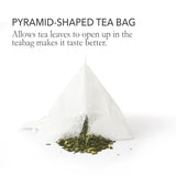 Japanese Green Tea Co. Aracha Gokuzyo Japanese Green Tea Bags (50 Pack) Soilon Pyramid Sachets, Premium Loose-Leaf Quality in Convenient Teabags, Rich