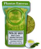 Pata de Vaca Herbal Tea (Cow’s Foot Leaves) - 3.5 oz (100g) Loose Leaf - 100% Natural - Non-GMO, Gluten-Free, Caffeine-Free - Traditional Herbal