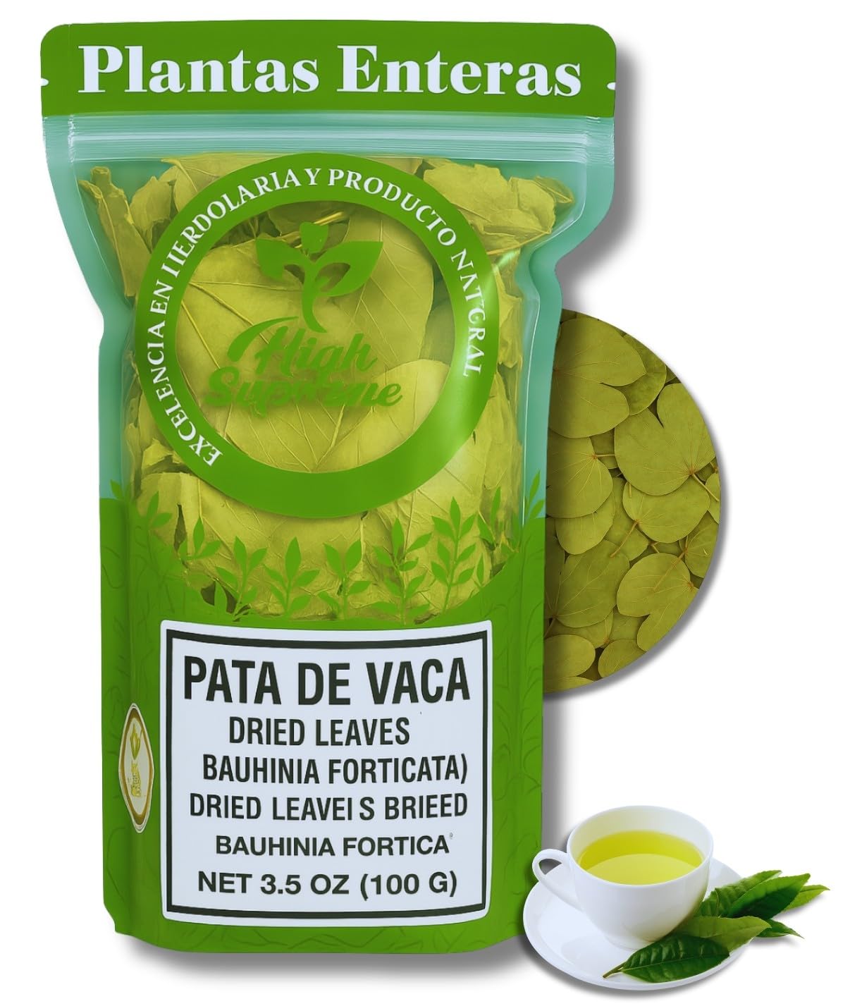 Pata de Vaca Herbal Tea (Cow’s Foot Leaves) - 3.5 oz (100g) Loose Leaf - 100% Natural - Non-GMO, Gluten-Free, Caffeine-Free - Traditional Herbal