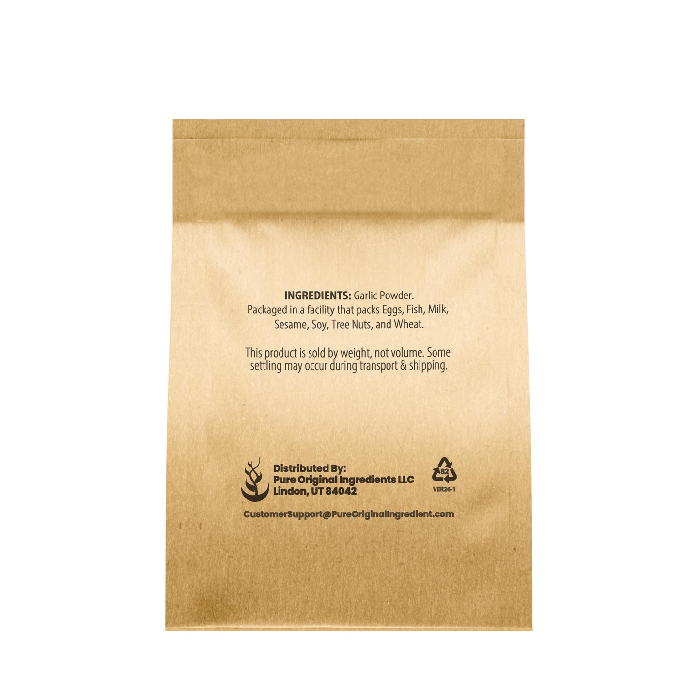 Pure Original Ingredients Garlic Powder (1 lb) by PURE, Fine Ground & Dehydrated, Gluten-Free, Eco-Friendly Packaging