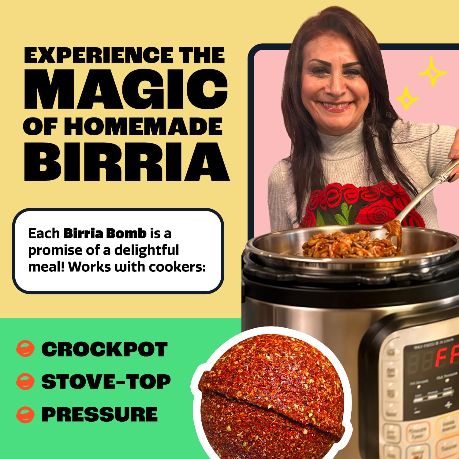 EZ Bombs Birria Bomb Seasoning, Pack of 4 - Authentic Mexican Spice Mix for Tacos, Burritos, Nachos, and Quesadillas - Made with Real Chiles, Herbs