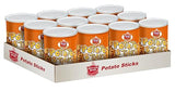 Better Made Potato Sticks 5oz Canister - (Sweet BBQ, 12 Can Tray) Shoestring Potato Sticks - Gluten Free - Crunchy, Crispy Snack from Fresh Potatoes