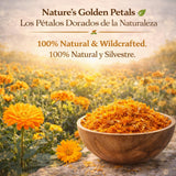 Calendula Herbal Tea - 4 oz (113 g) - Dried Marigold Flower Petals (Flores de Caléndula) - Loose Leaf Herbal Te, Culinary & Topical Use - Wildcrafted