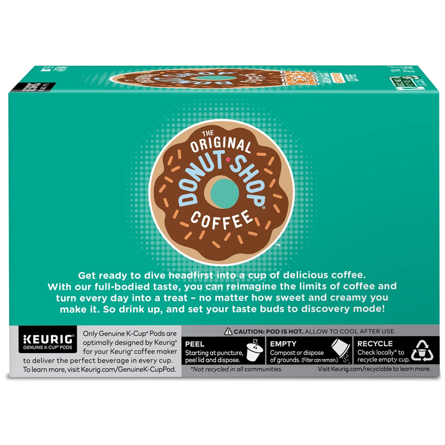 The Original Donut Shop Keurig Single-Serve K-Cup Pods, Decaf Keurig Single-Serve K-Cup Pods, Medium Roast Coffee, 12 Count