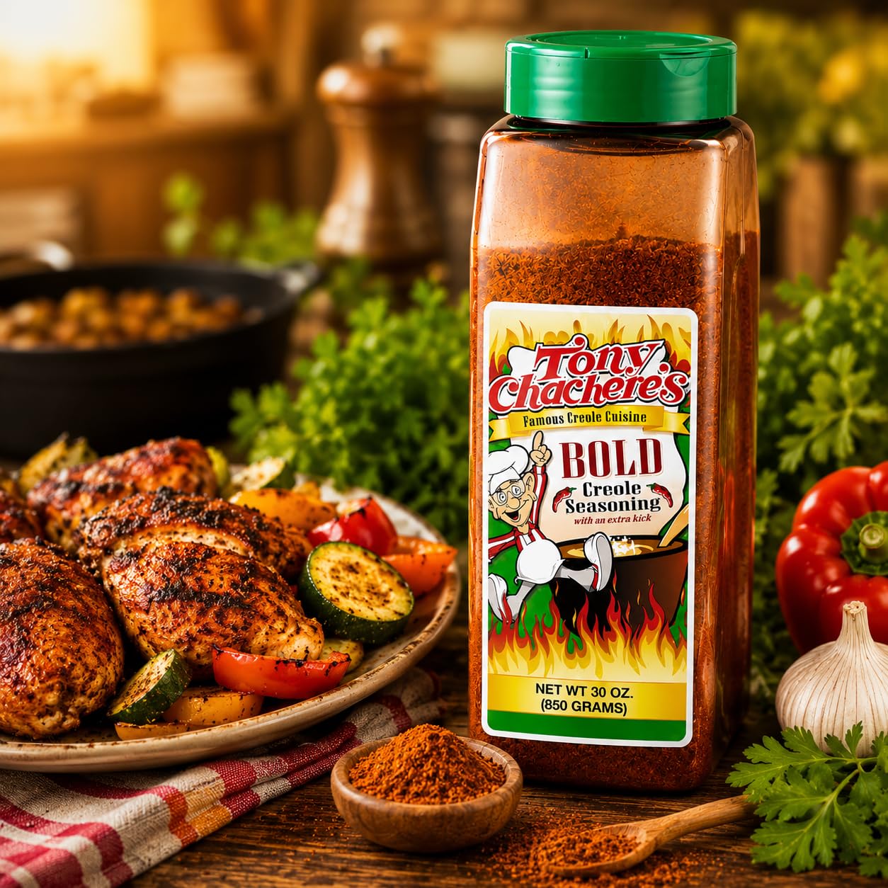 Tony Chachere's Creole Seasoning 30oz (Bold+Packet)
