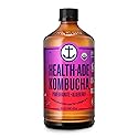 Health-Ade Kombucha Tea Organic Drink, Fermented Tea with Living Probiotics, Detoxifying Acids, Supports Gut Health, Non-GMO, Vegan, Gluten Free, 12