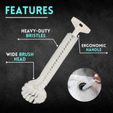 Universal Garbage Disposal Cleaner - 12" Long Kitchen Sink & Drain Cleaning Brush - Sturdy T-Grip Handle Disposer Cleaner - Removes Residue & Odor
