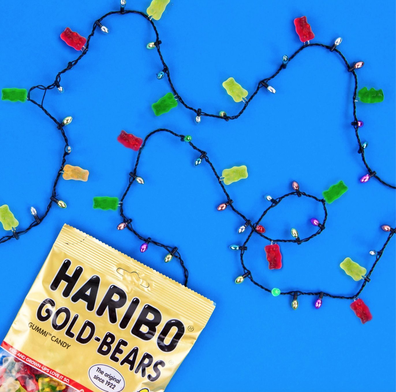 Haribo Gummi Candy, Goldbears Stocking Stuffer Christmas Edition Red & Green, 4 oz. Bag (Pack of 12)