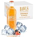 BAWLS Guarana Mandarin Orange, BAWLS Guarana Drink, Guarana Soda, Guarana Fueled Soda for Energy, High Energy Caffeinated Drink, 10oz 12 Pack Glass