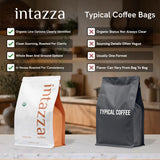 Intazza Organic Whole Bean Coffee, Noble Organic, Medium Roast Coffee Beans, Sweet And Rich Blend, Citrus Lift And Silky Cocoa Notes, Fresh Roasted In