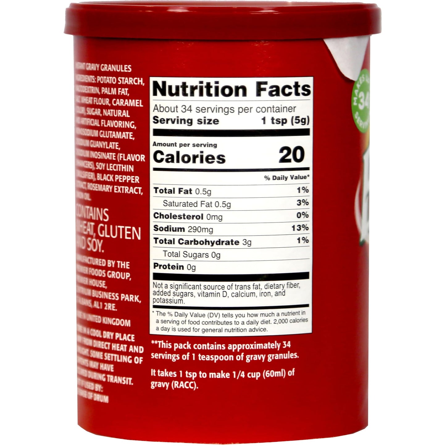 Gravy Mix,Inst,Cansiter