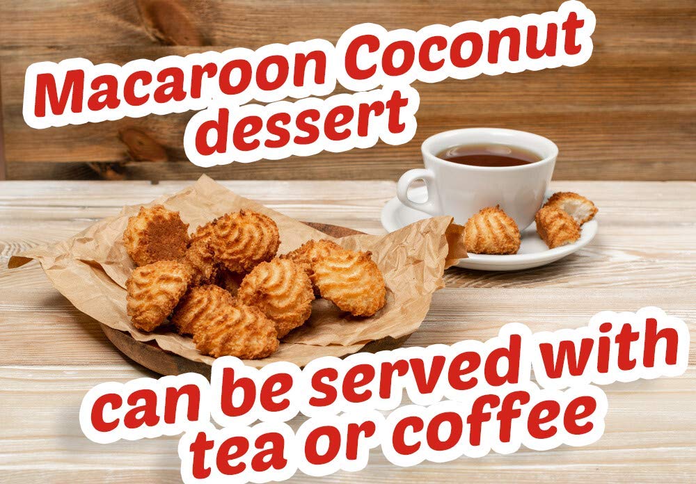 La bayamesa || Macaroon Coconut || 7oz || dessert delicious and distinctive taste || coconut yogurt || coconut cookies (Pack of 06)
