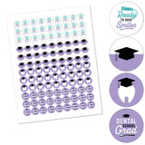 Big Dot of Happiness Dental School Grad - Dentistry and Hygienist Graduation Party Round Candy Sticker Favors - Labels Fit Chocolate Candy (1 Sheet